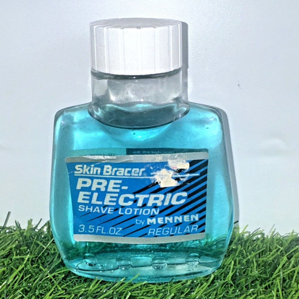 Vintage Skin Bracer Pre-Electric Shave Lotion Regular By Mennen 5 Fl Oz USA Made